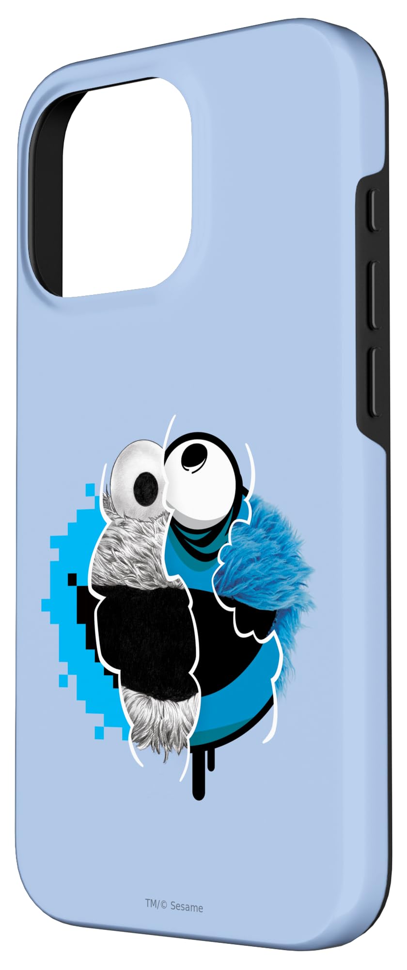 Amazon.com: Sesame Street Split Cookie Monster Case for iPhone 16